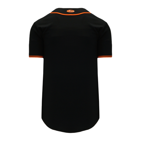 Athletic Knit Full Button Baseball Jersey with Braided Trim (BA5500)